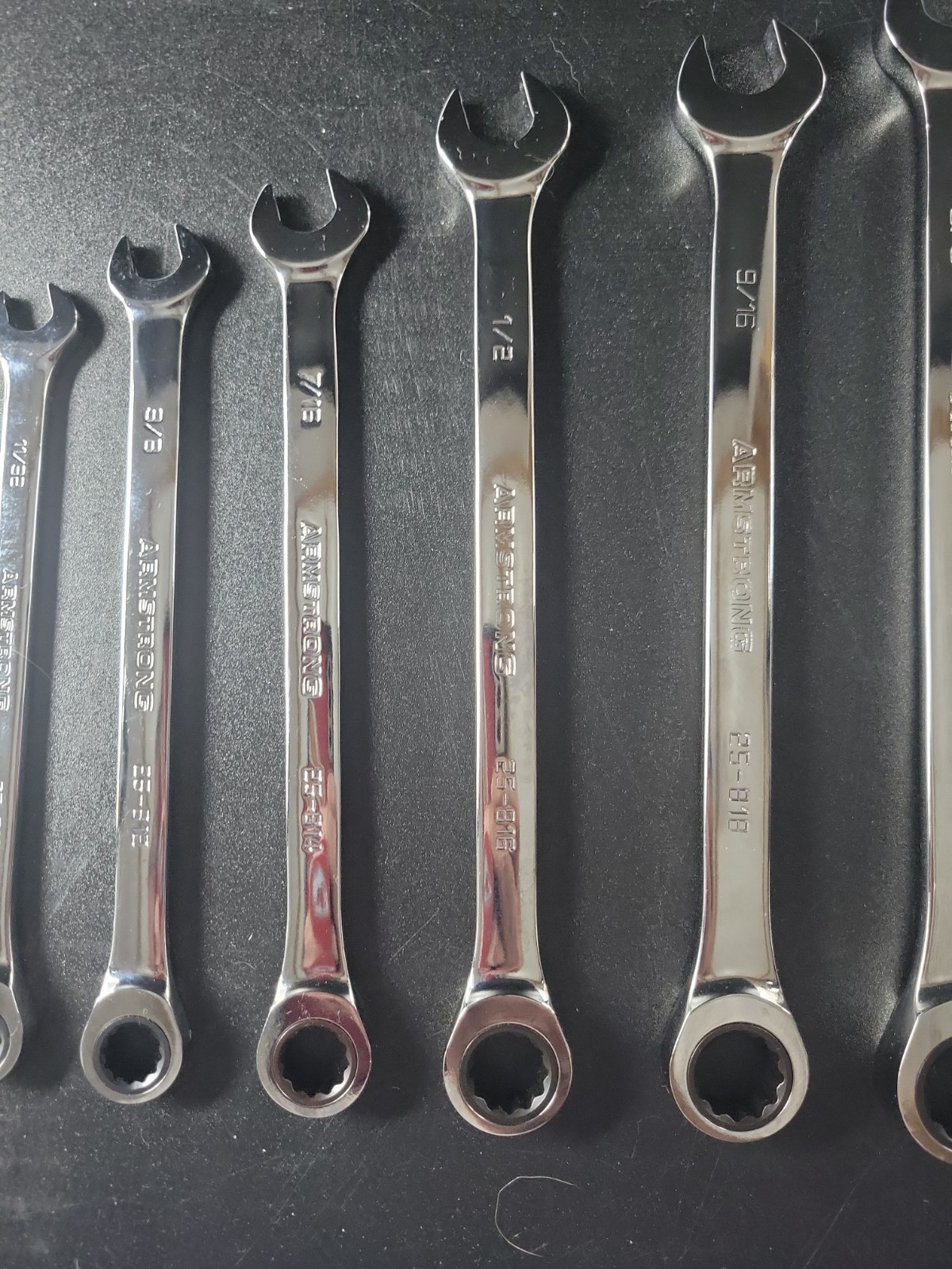 Armstrong Industrial Hand Tools 10 pc SAE, 1/4″- 3/4″, 12 Pt. Wrench Set Kit