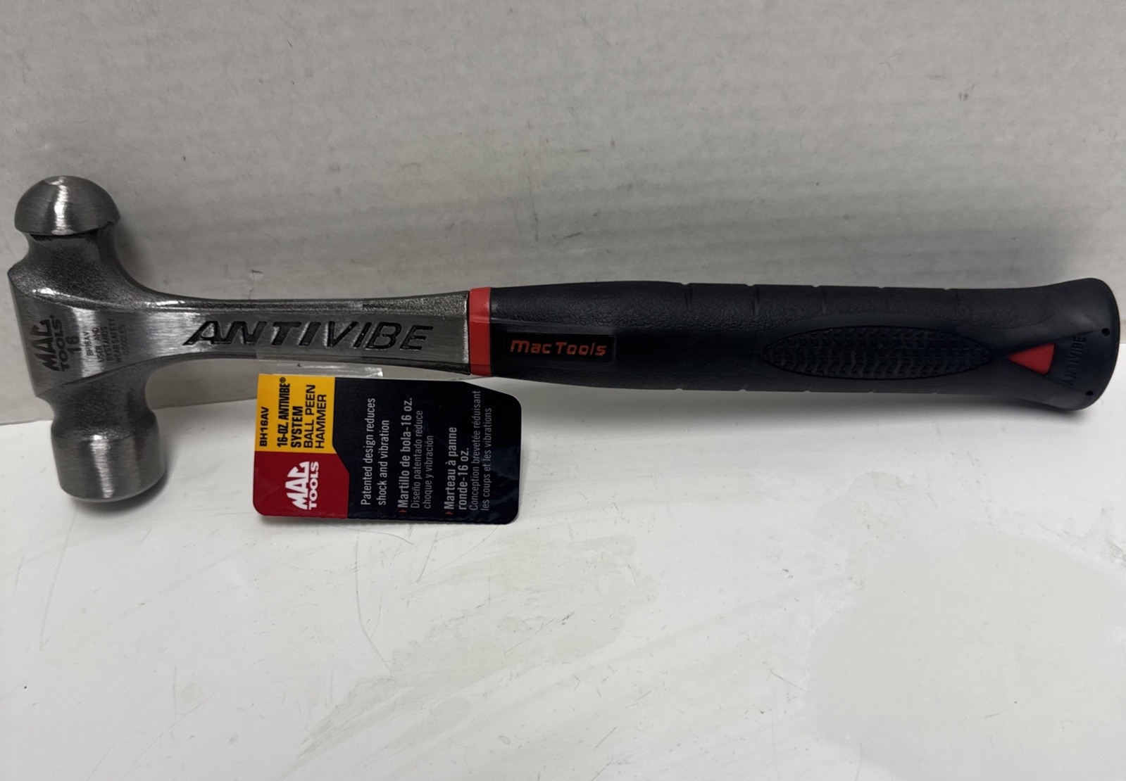 Mac Tools Heavy Hitter AntiVibe System Ball Peen Hammer Model BH16AV Brand New