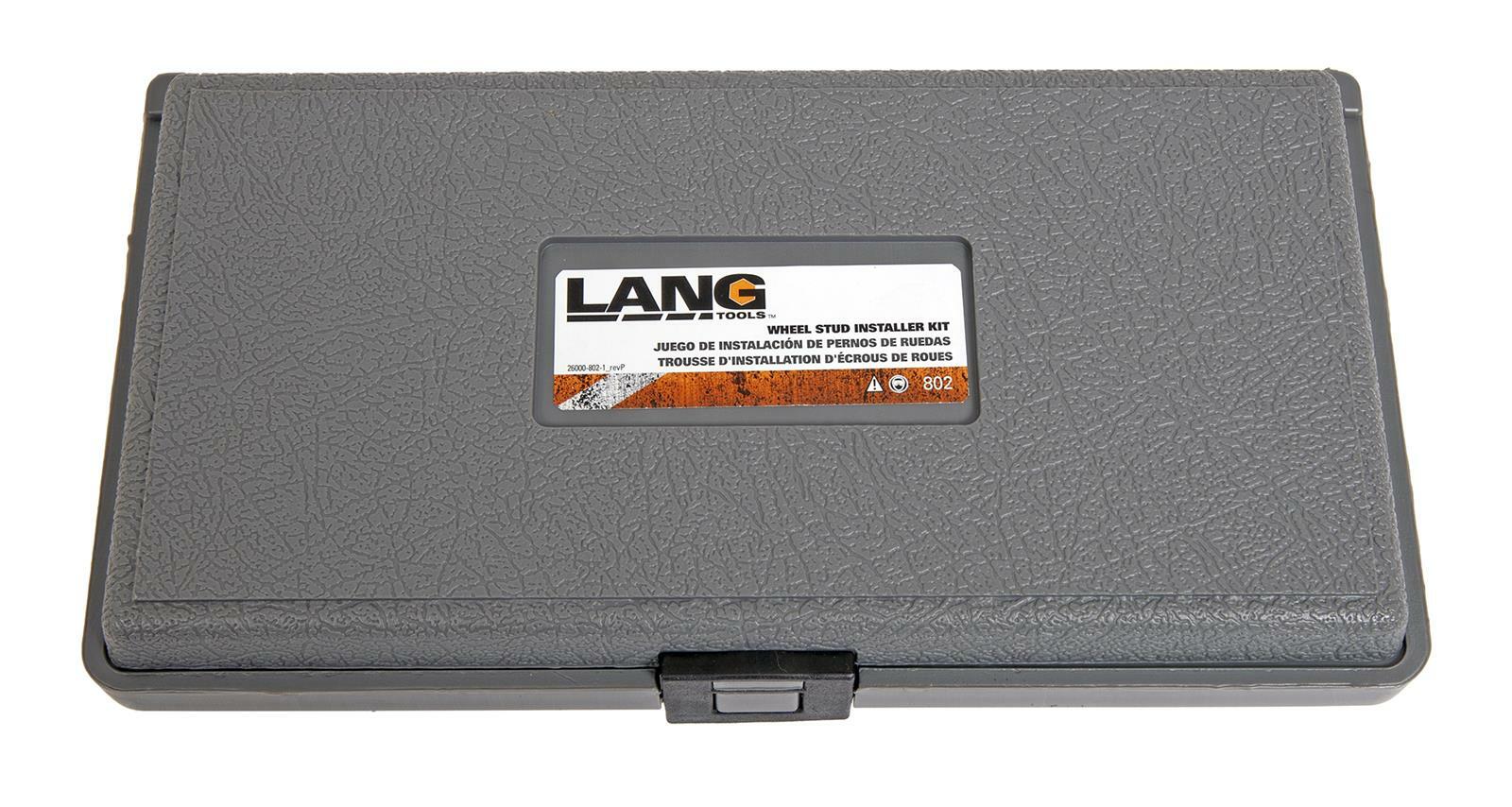 Lang Tools 802 12-Pieces Wheel Stud Installer and Rethreader Kit
