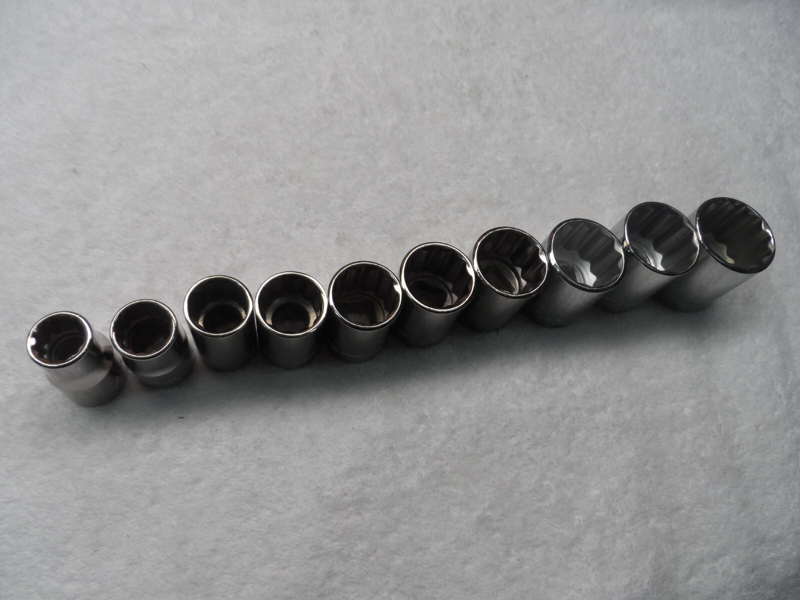 Craftsman 1/2″ Drive SAE Shallow Socket Set NOS USA 12pt 10 pcs (1/2 to 1-1/16″)