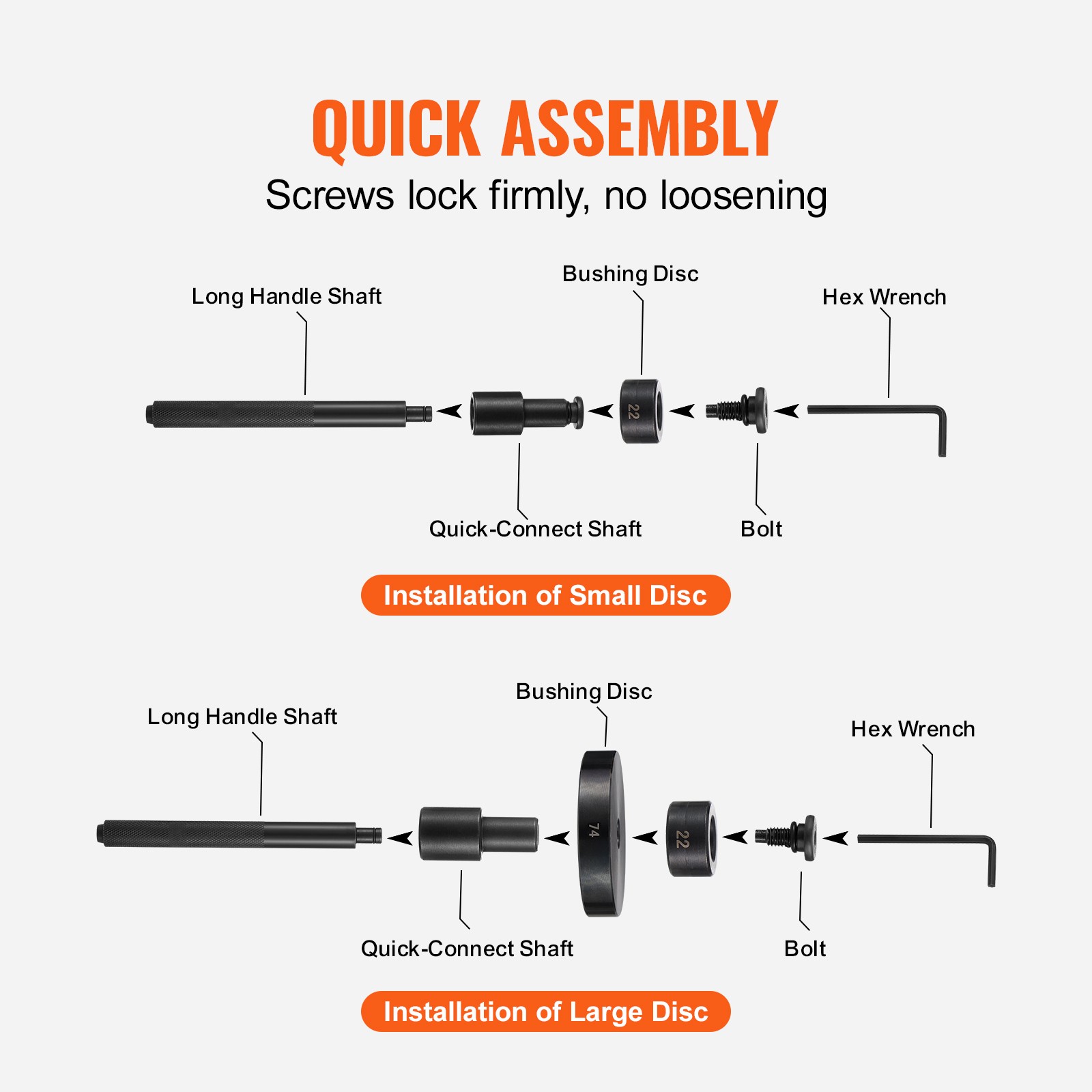Uimoso 52-Piece Custom Bushing Press Kit for Bearings and Transmission Work