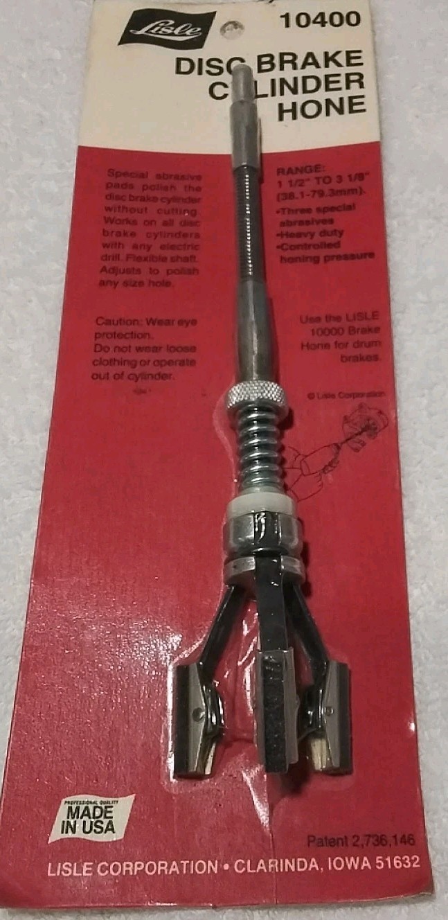 10400 LISLE DISC BRAKE CYLINDER HONE 1-1/2″× 3-1/8″ USA 🇺🇸