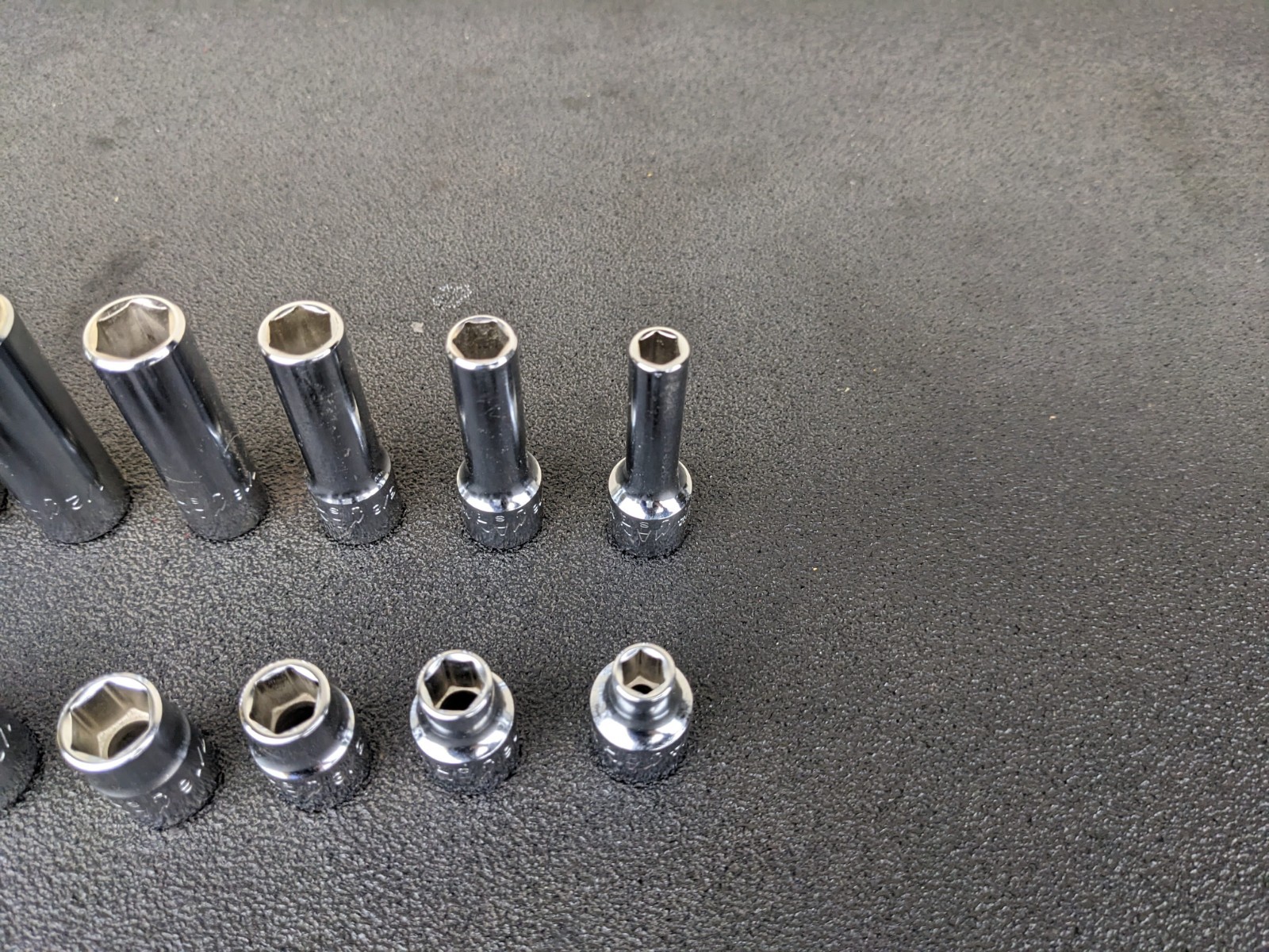 #bn926 Mac Tools SAE Metric Deluxe 3/8″ Drive General Service Set Socket Case