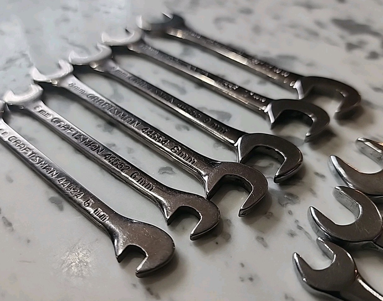 Craftsman Ignition Wrench Lot Of 9 Pcs Metric SAE 5 6 8 9 10 11 – 7/16 11/32 1/4