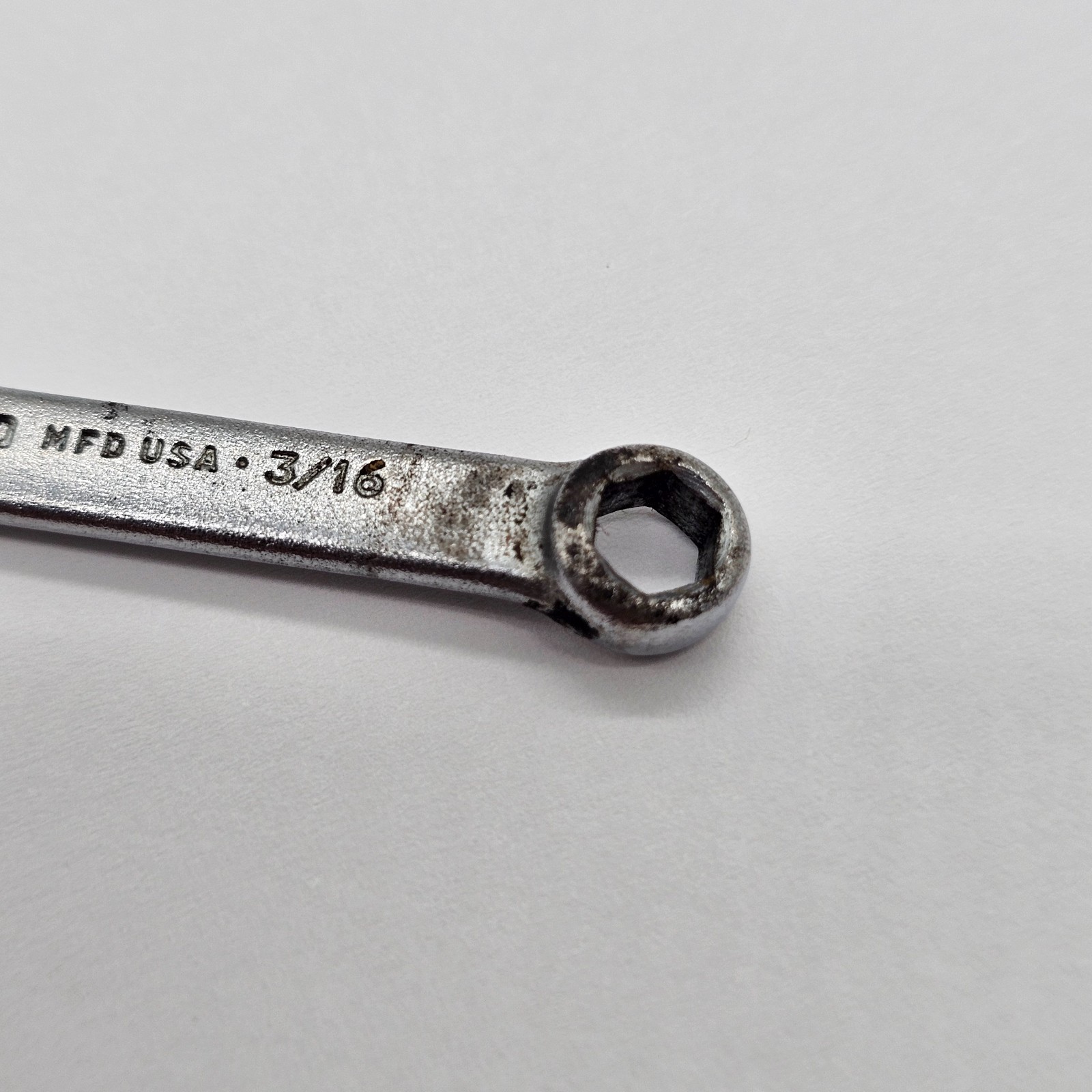 Vintage Proto 3/16 Short Combination Wrench 1206-E Chrome USA Made Hex 6 Point