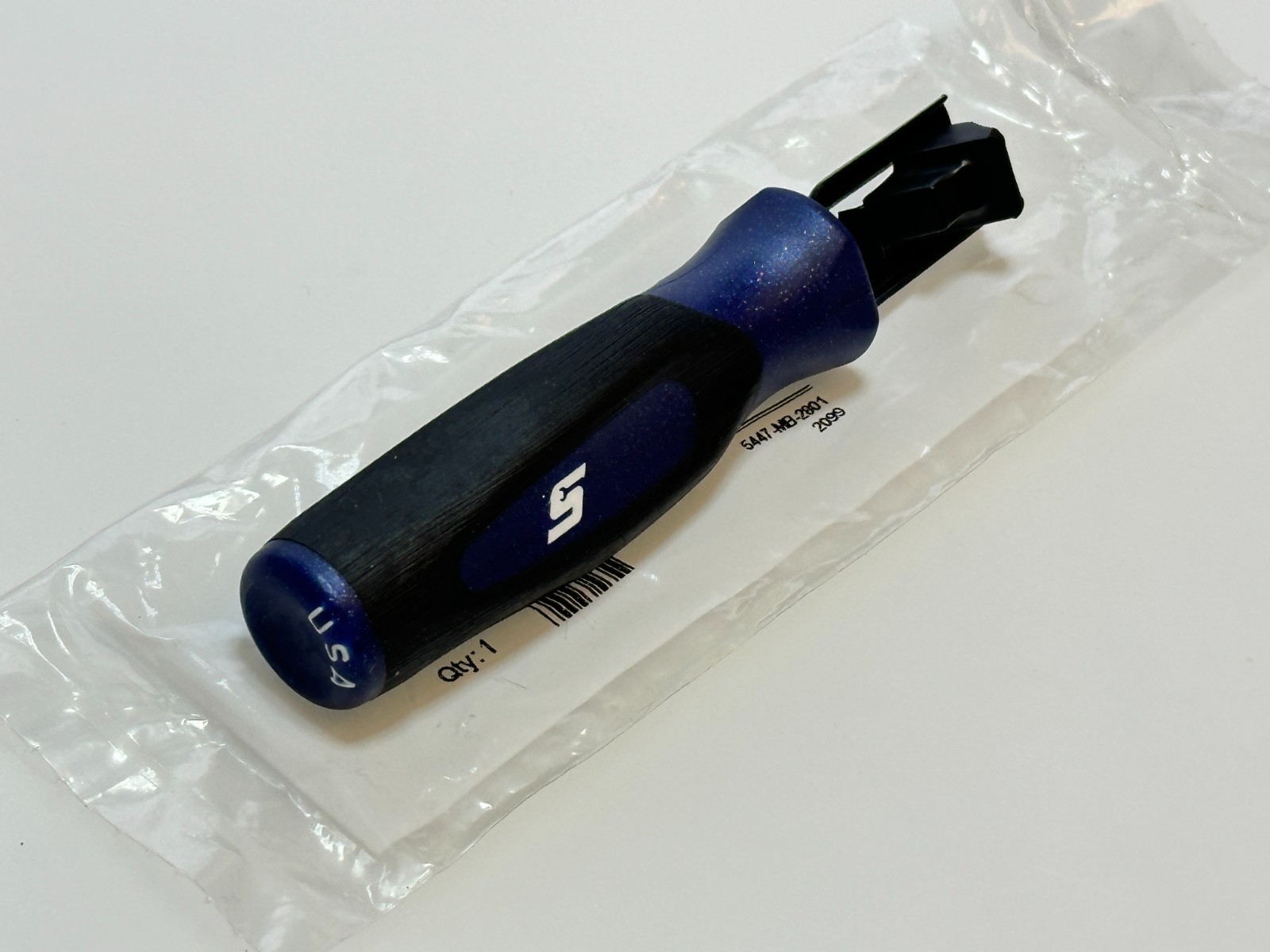 NEW Snap-on Tools USA POWER BLUE Soft Grip Feeler Gauge Holder FB336MB-1