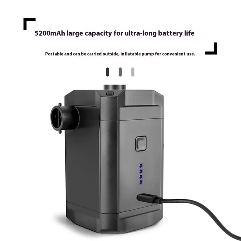 5200mAh Battery Rechargeable Air Pumps Inflates Deflates Camping Mattress Tents