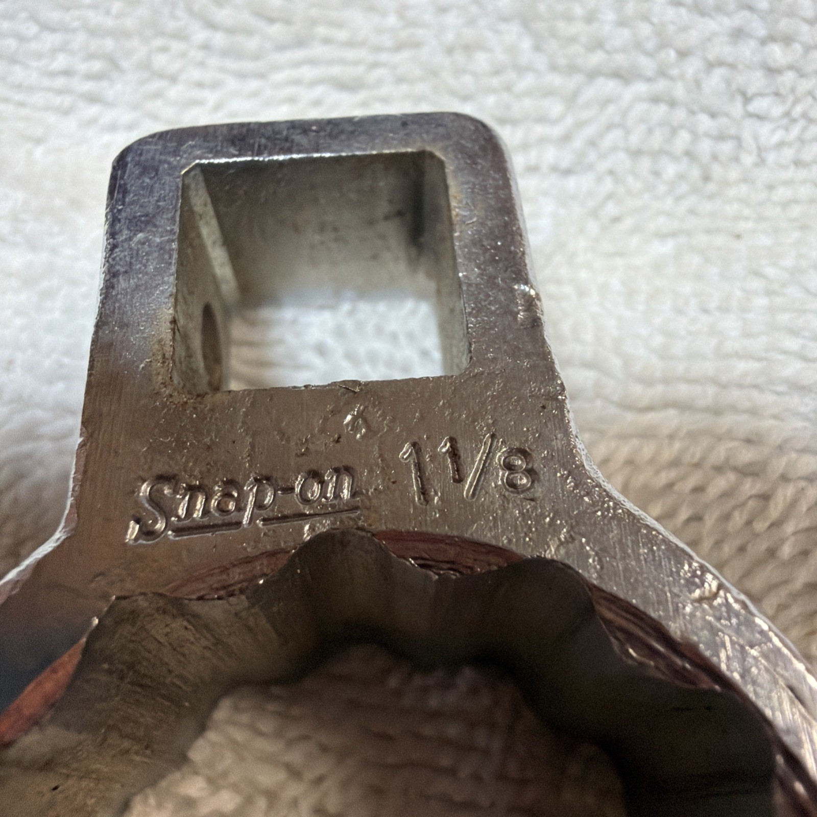 Snap-on Tools 3/8″ Drive 12-Point SAE 1″1/8 Deep Flare Nut Crowfoot Wrench USA
