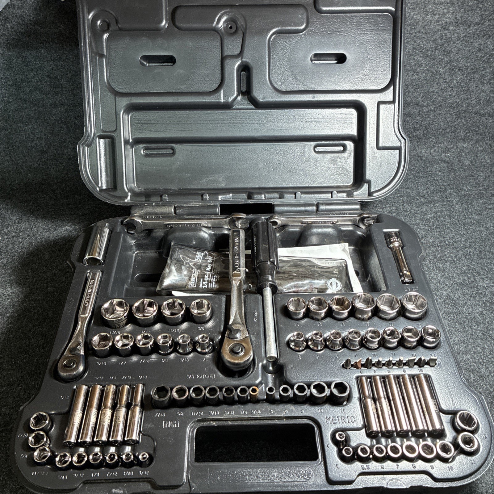Craftsman USA 95 Piece Mechanic Tool Set with Case No 34095 NOS Easy Read