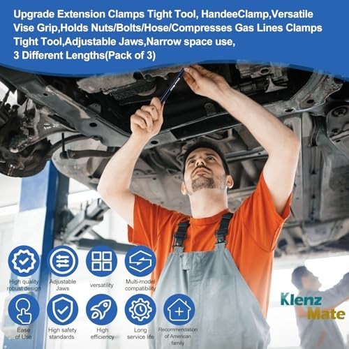 Offset Extension Wrench Set with 3 Lengths, Vise Grip, 1/2″, 1/4″, 3/8″ Adapters