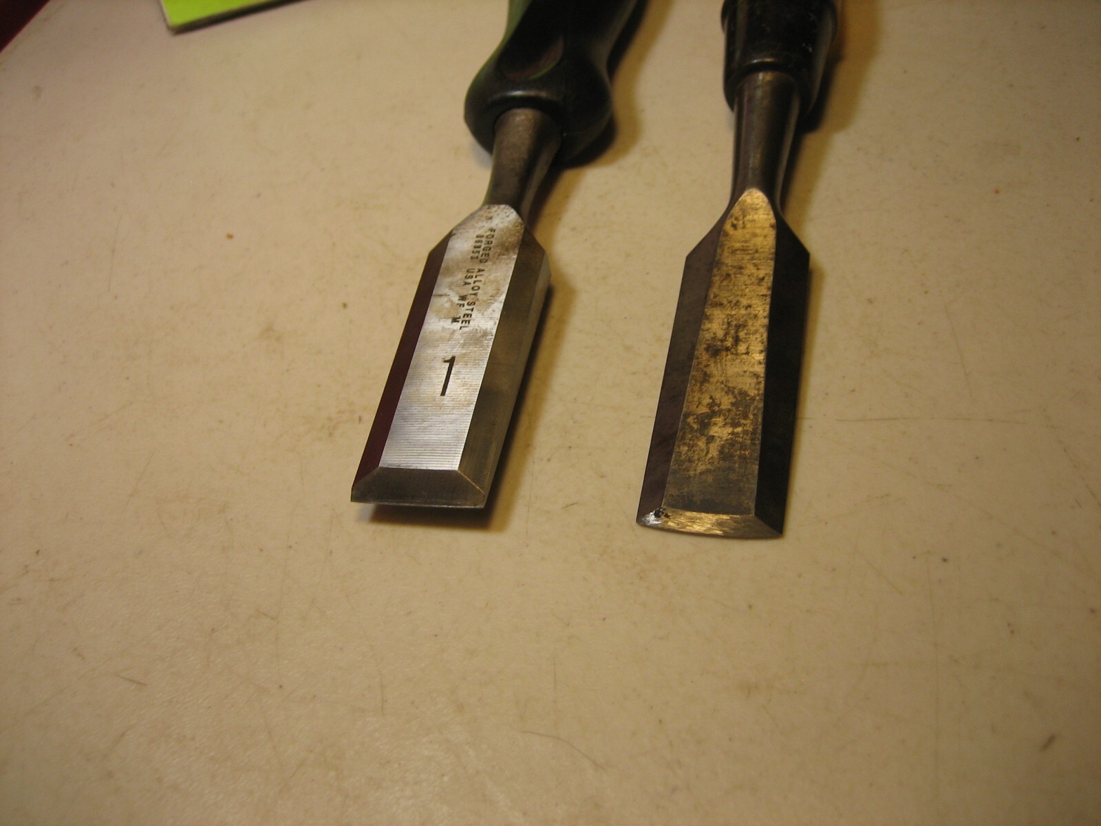 CRAFTSMAN 1″ STRIKING Wood Chisel PLUS EXTRA BOTH USA
