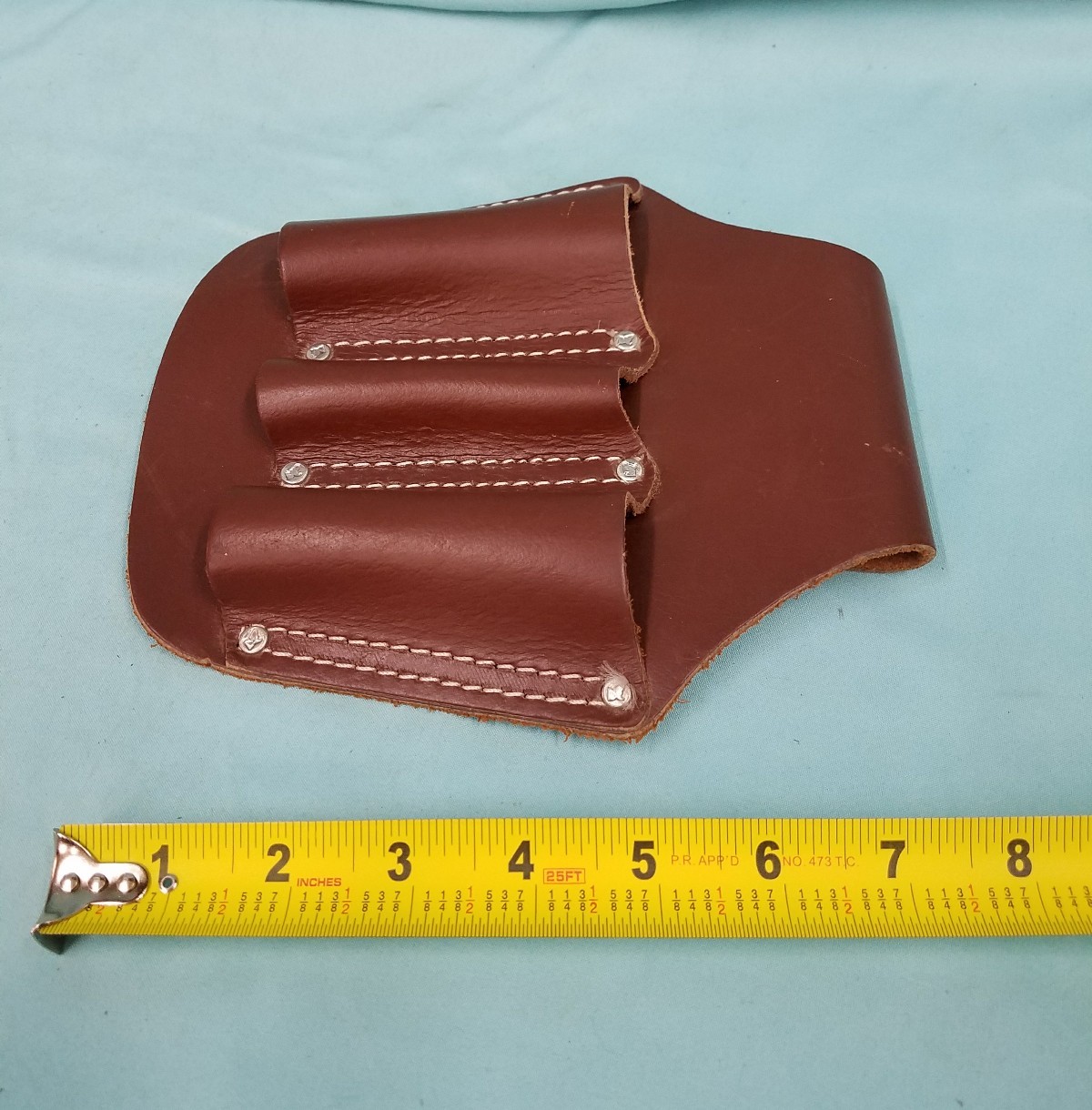 LOT OF 3 TOOLS & LEATHER HOLDER ARMSTRONG # 4120 VINTAGE, CORNWELL & GREENLEE
