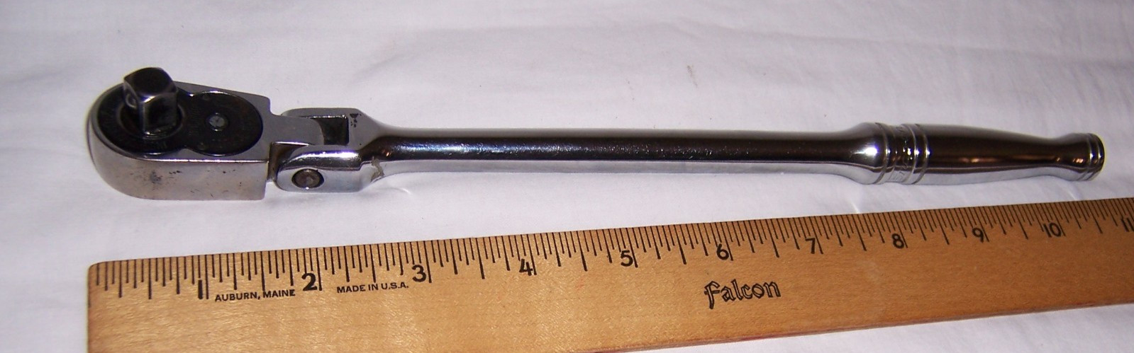 Snap On Tools F731A 3/8″ Drive Flex Swivel Head Long Handle Ratchet VINTAGE USA