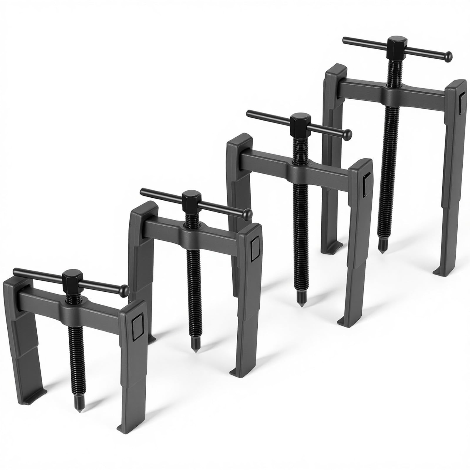 PercyEffie 4 Pcs 2Jaw Gear Puller Set Jaw Bearing 3» 4» 6» 8»