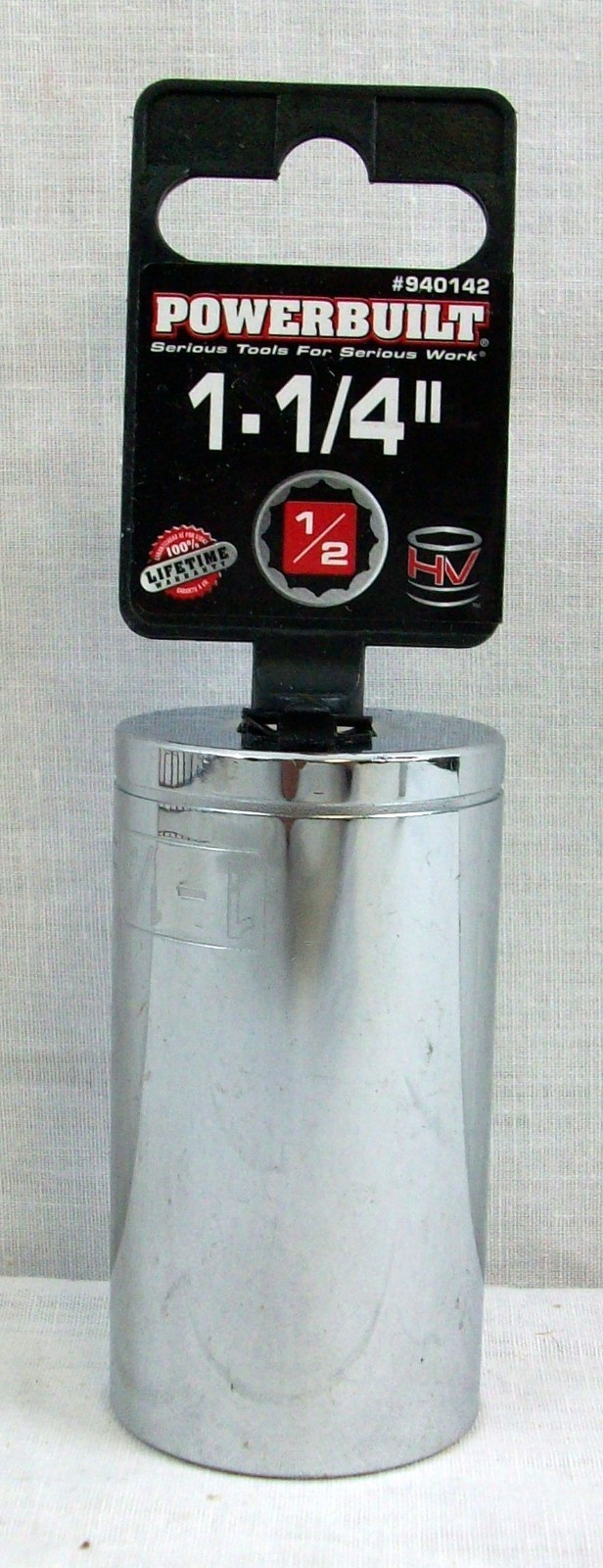 New Powerbuilt 1 1/4 Inch 1/2 Inch Drive Socket 12 Point
