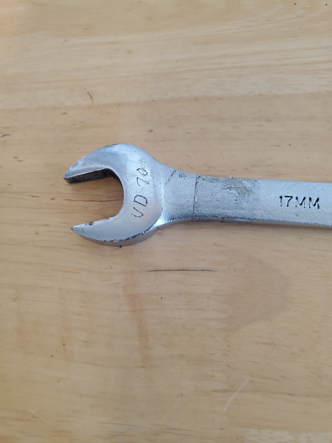 Action 17mm #44017 Combination Wrench 12pt USA Made Owner Marks