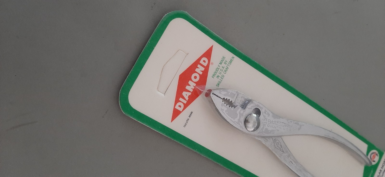 NOS Diamond Horseshoe 5″ Regular Nose w/ Cutter Slip Joint Pliers K15 K15H 9T
