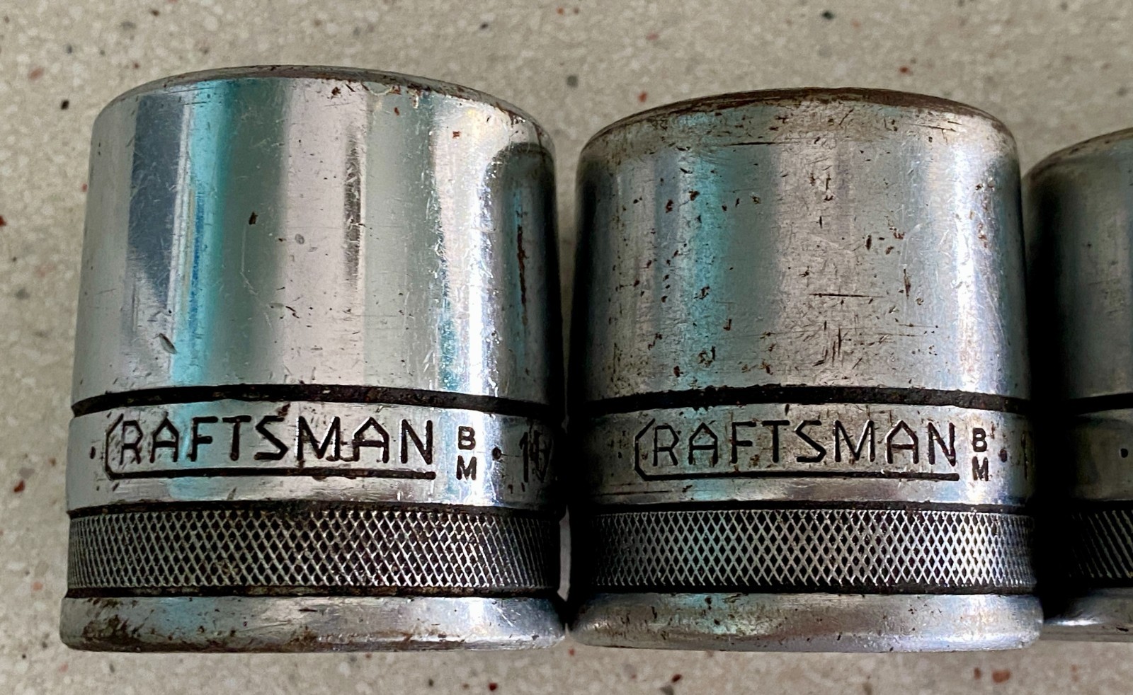 Craftsman Vintage BM 3/4″ Drive Socket Lot 12 Point 1 1/4 1 3/8 1 7/16 1 1/2