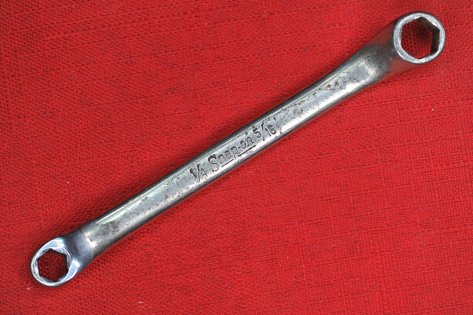 Vintage Snap On XS-810-S SAE 1/4×5/16″ Chrome Offset Pre-owned Excellent