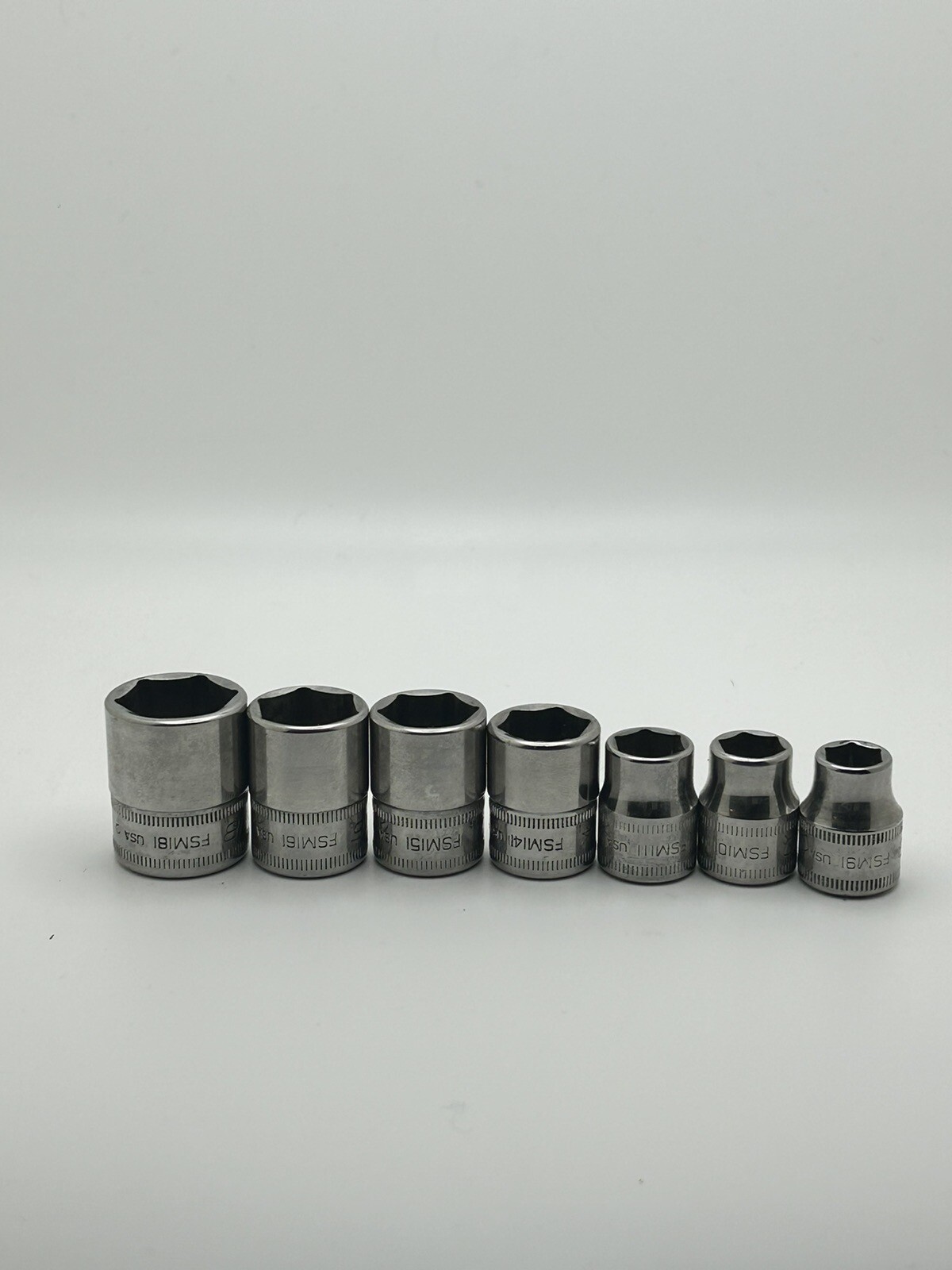 Snap-On Tools 3/8″ 6 point Metric 7 Pc Shallow Set FSM (9 10 11 14 15 16 & 18)