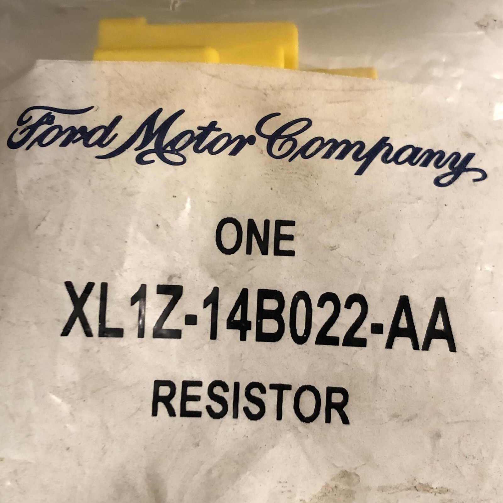 FORD Genuine OEM XL1Z-14B022-AA SRS Side Bag Light Eliminator Resistor Connector