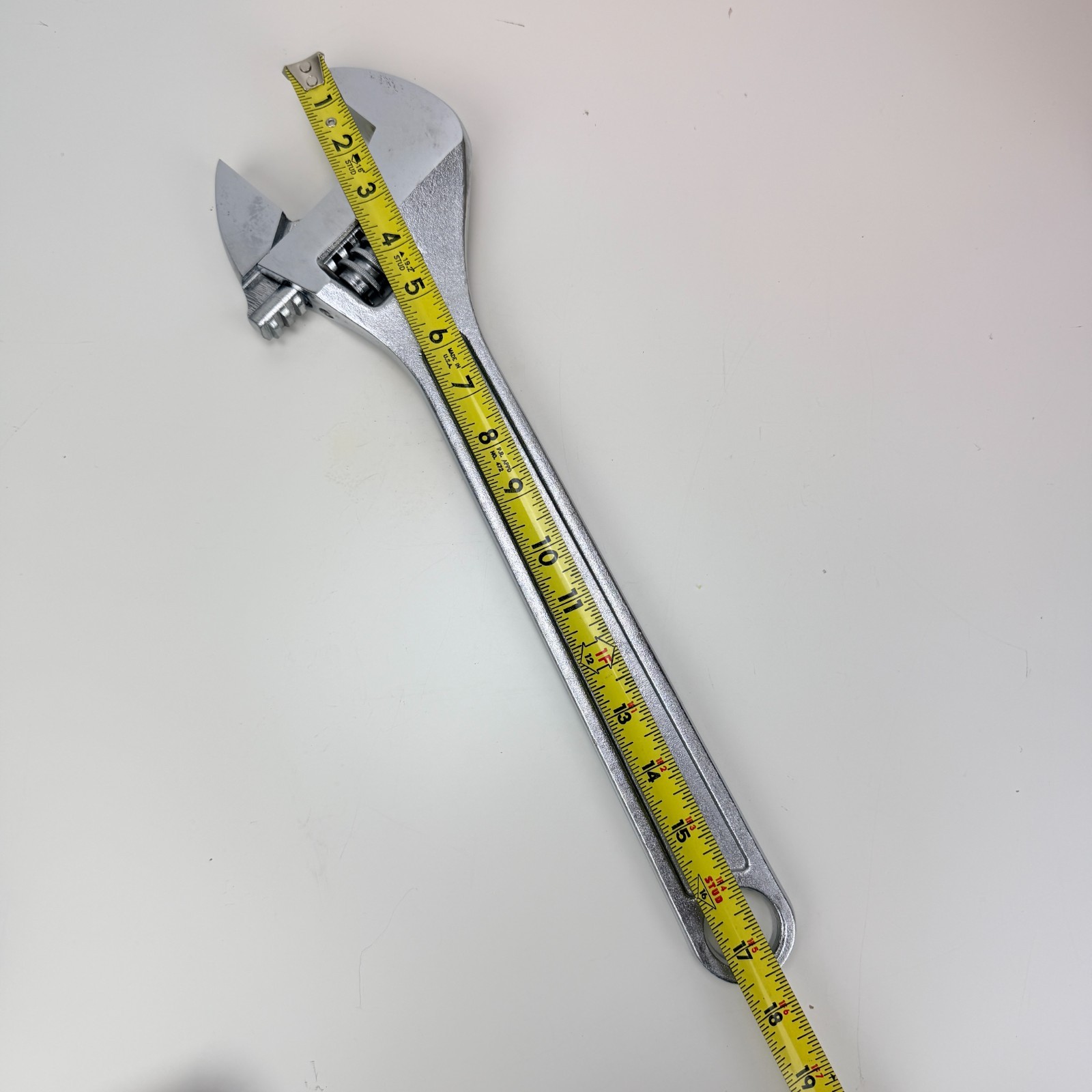 Valley 18 in Adjustable Wrench Large Crescent Style CR-V Drop Forged Heavy Duty