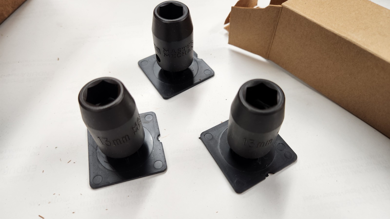 1/2″ drive x 13mm 6-point impact socket shallow standard MADE IN USA – LOT of 3