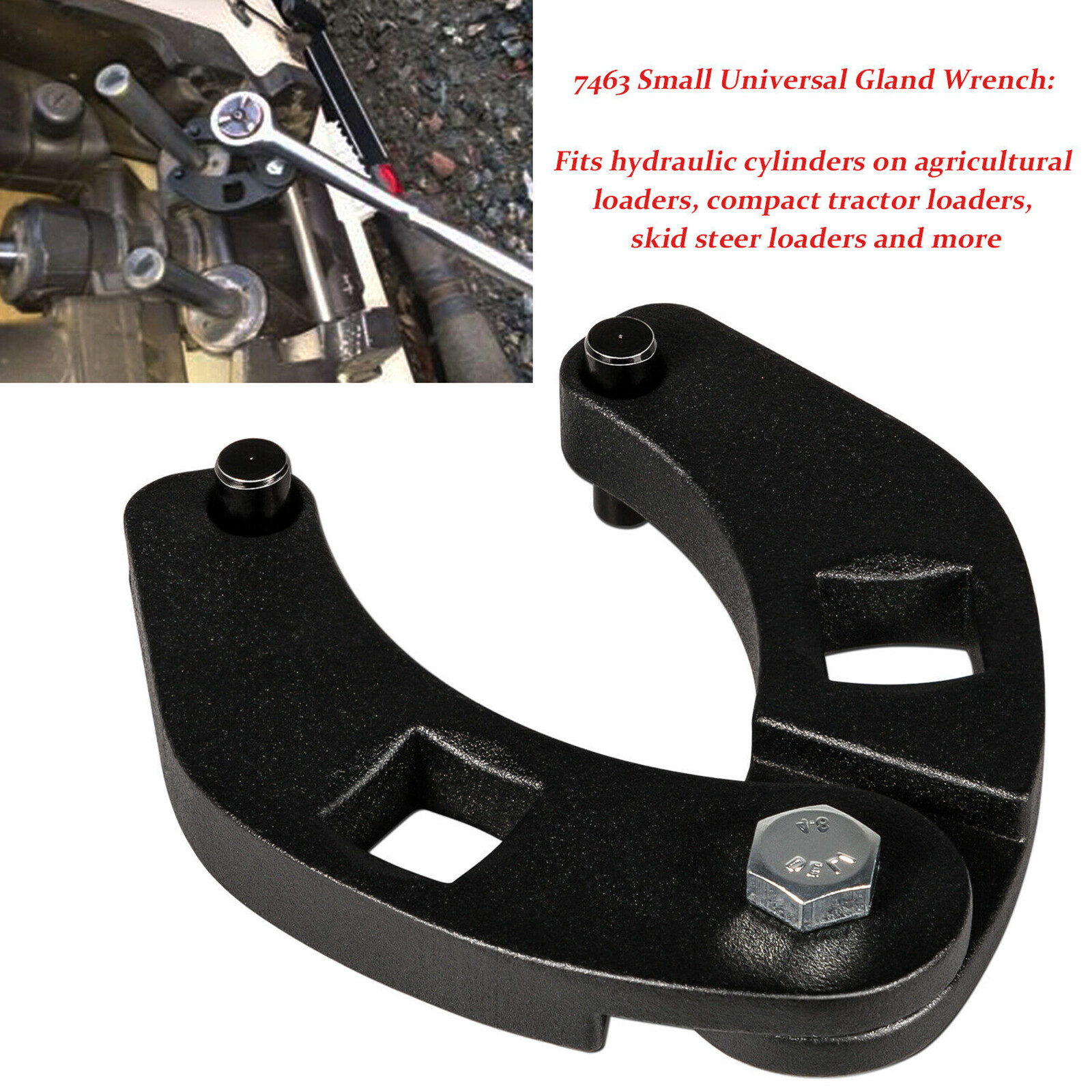 Adjustable Gland Nut Wrench Small Pin Spanner Tools For Hydraulic Cylinders 7463