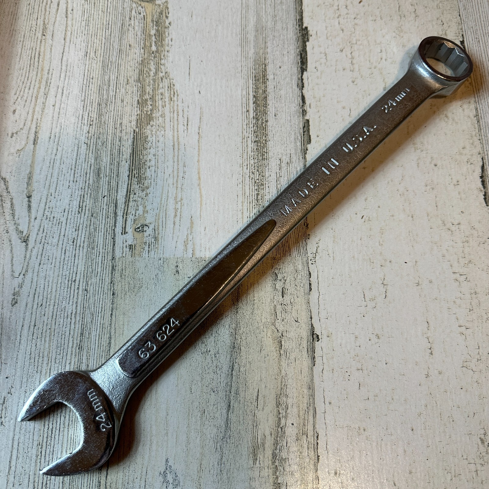 EASCO 24MM METRIC COMBINATION WRENCH PN 63624 HAND TOOL MADE IN USA FORGED ALLOY