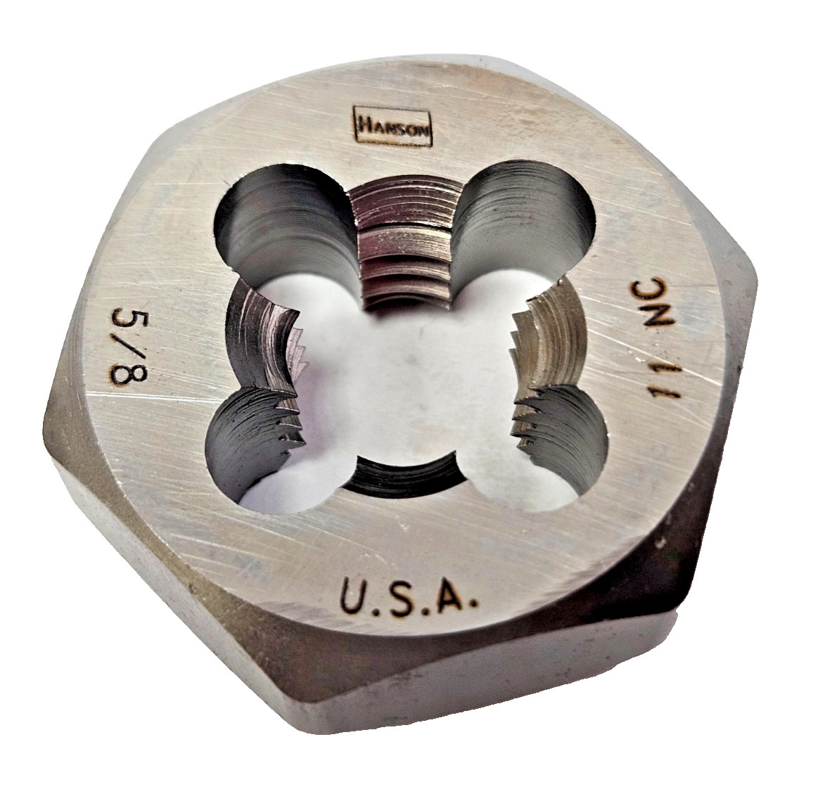 5/8-11 NC x 1-7/16″ Hex Die 6852 Irwin Carbon Steel RH Rethreading