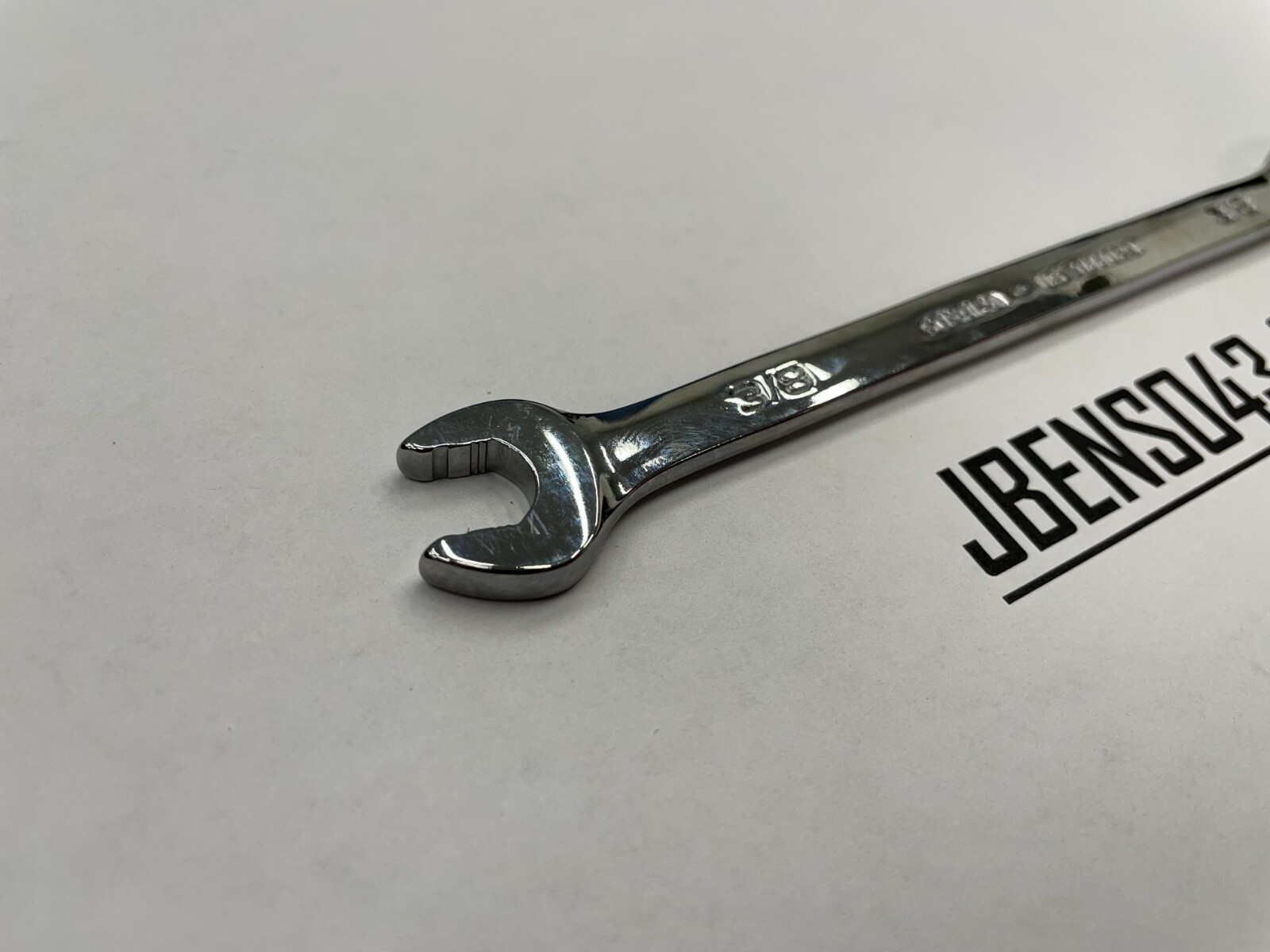 Snap-on Tools USA NEW 3/8″ SAE 0° Non-Reversing Ratcheting Combo Wrench SOXR12A