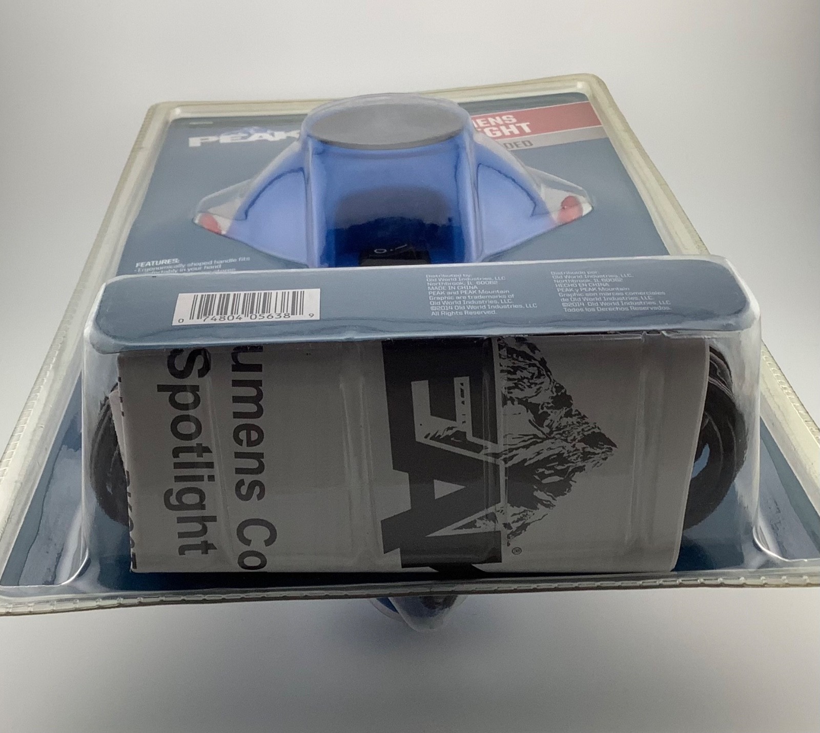 Peak 270 Lumens Spotlight Detachable Red Lens Corded New Packaging Shelf Wear