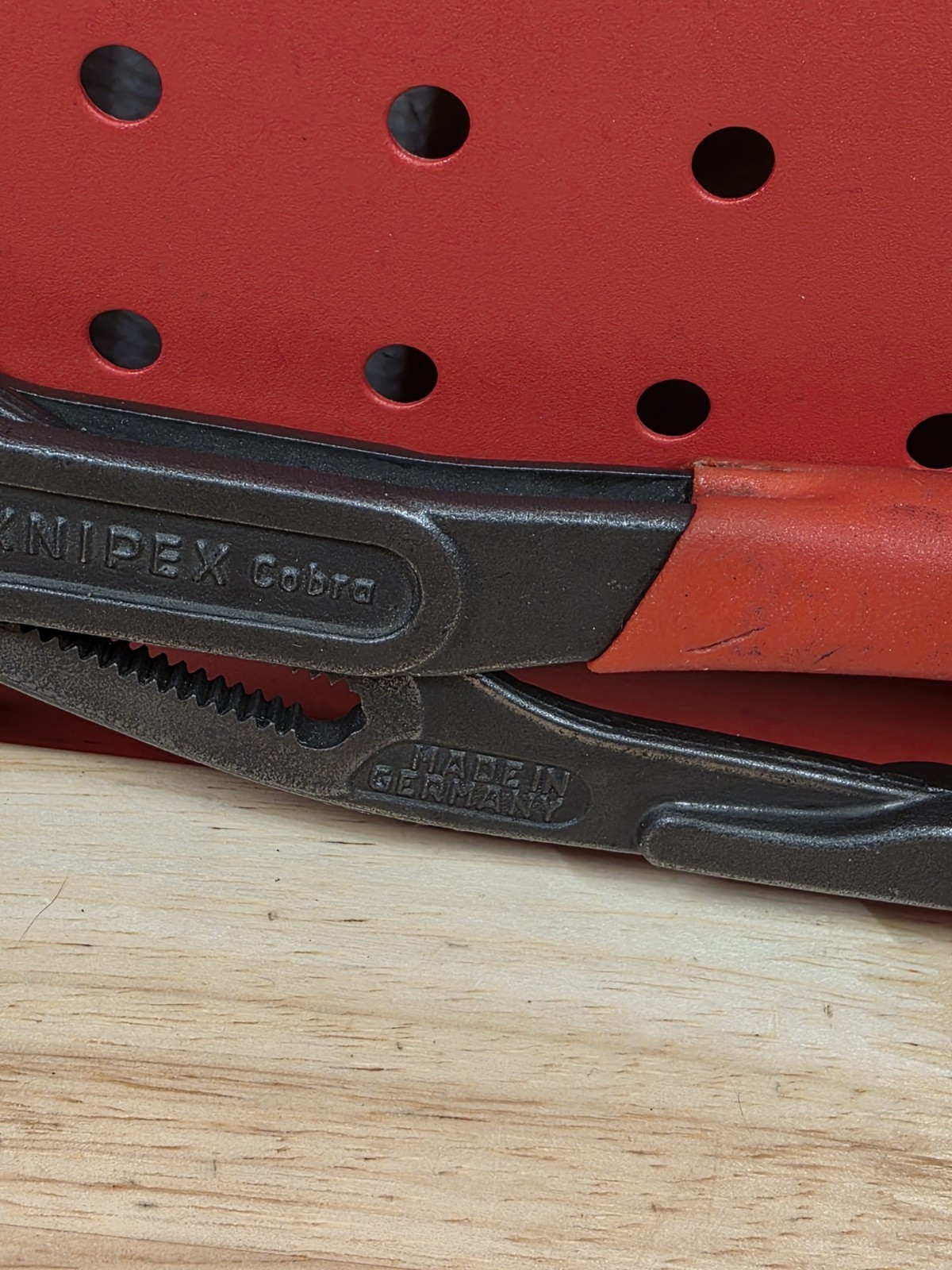 Matco Tools 12″ Pliers Knipex Cobra PC12 Germany Vanadin Red Handle