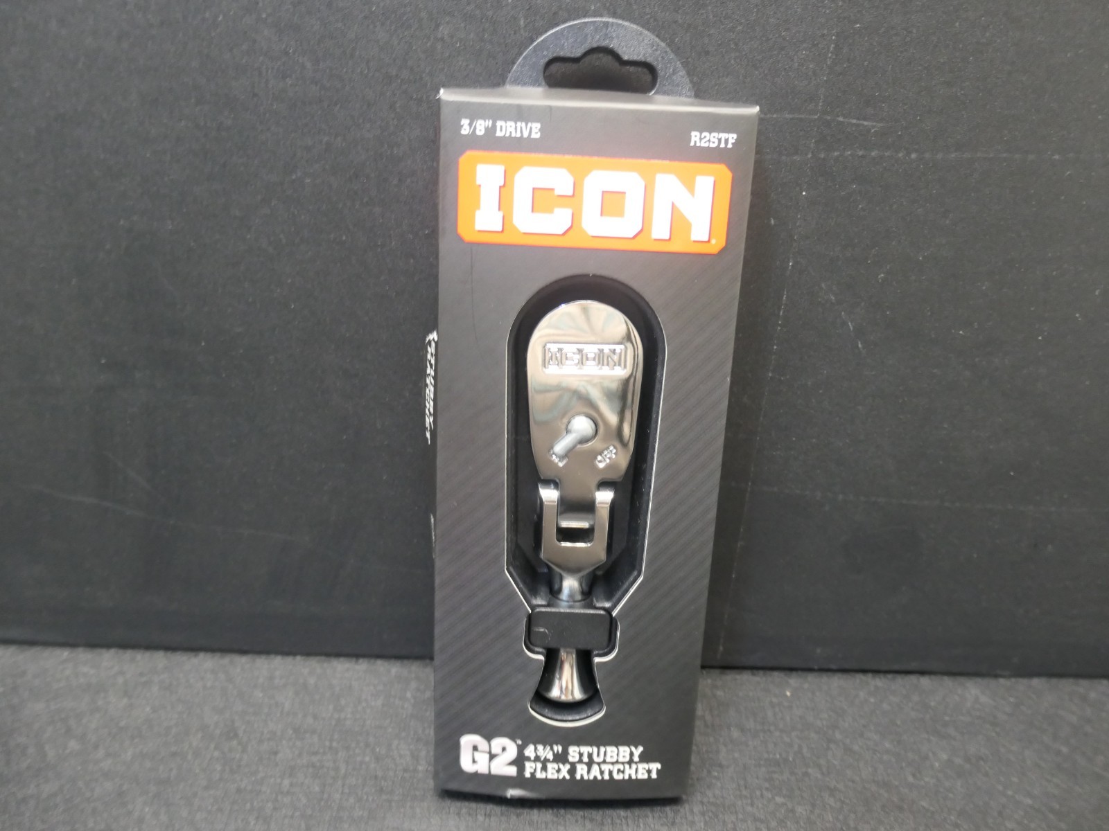 ICON G2 3/8 in. Drive, 4-3/4 in. Stubby Flex Ratchet New R2STF 70425