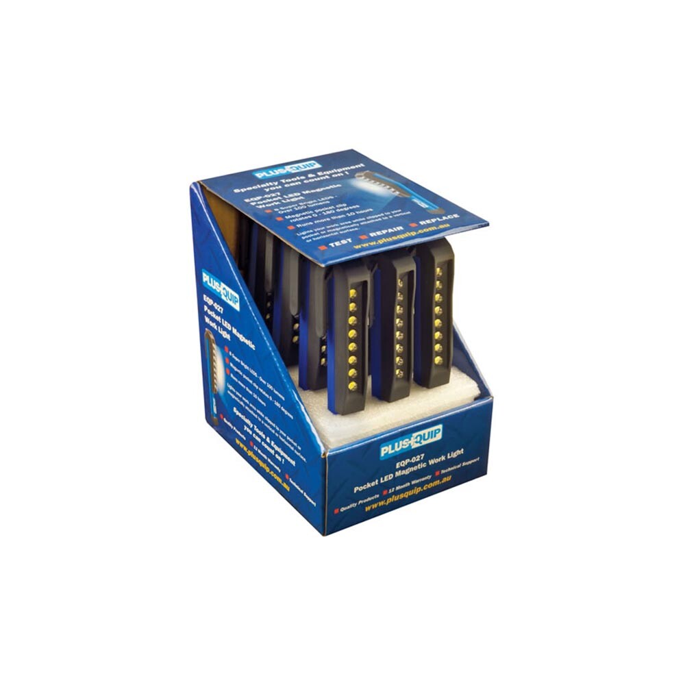Brand New * PlusQuip * Pocket LED Magnetic Worklight Over 100 LUMENS (BOX OF 12)