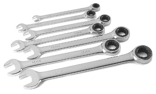 Titan 17350 7 Piece Ratcheting Sae Combination Wrench Set