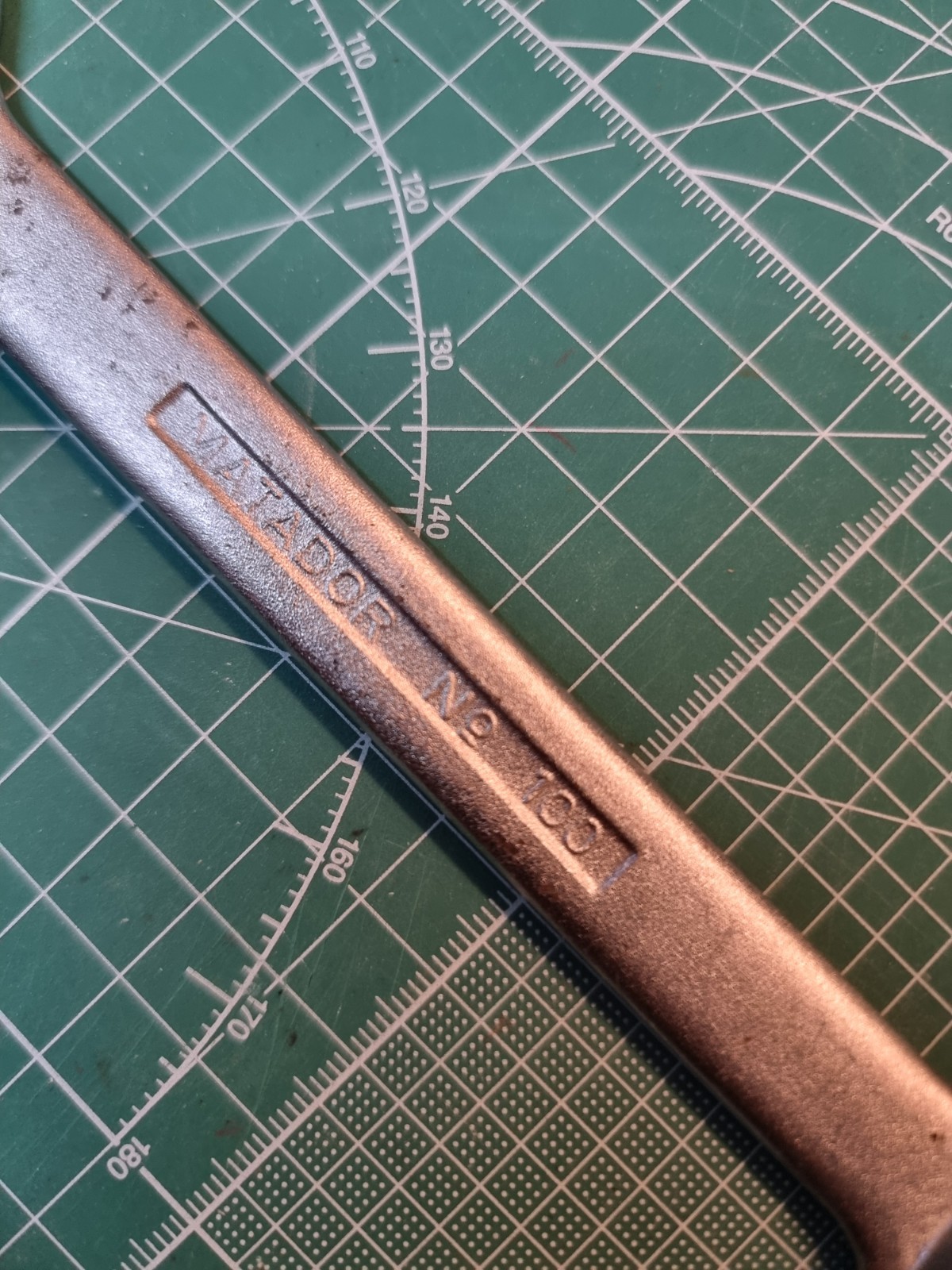 Matador No 100 11/16AF x 5/8AF Spanner. Made in Germany