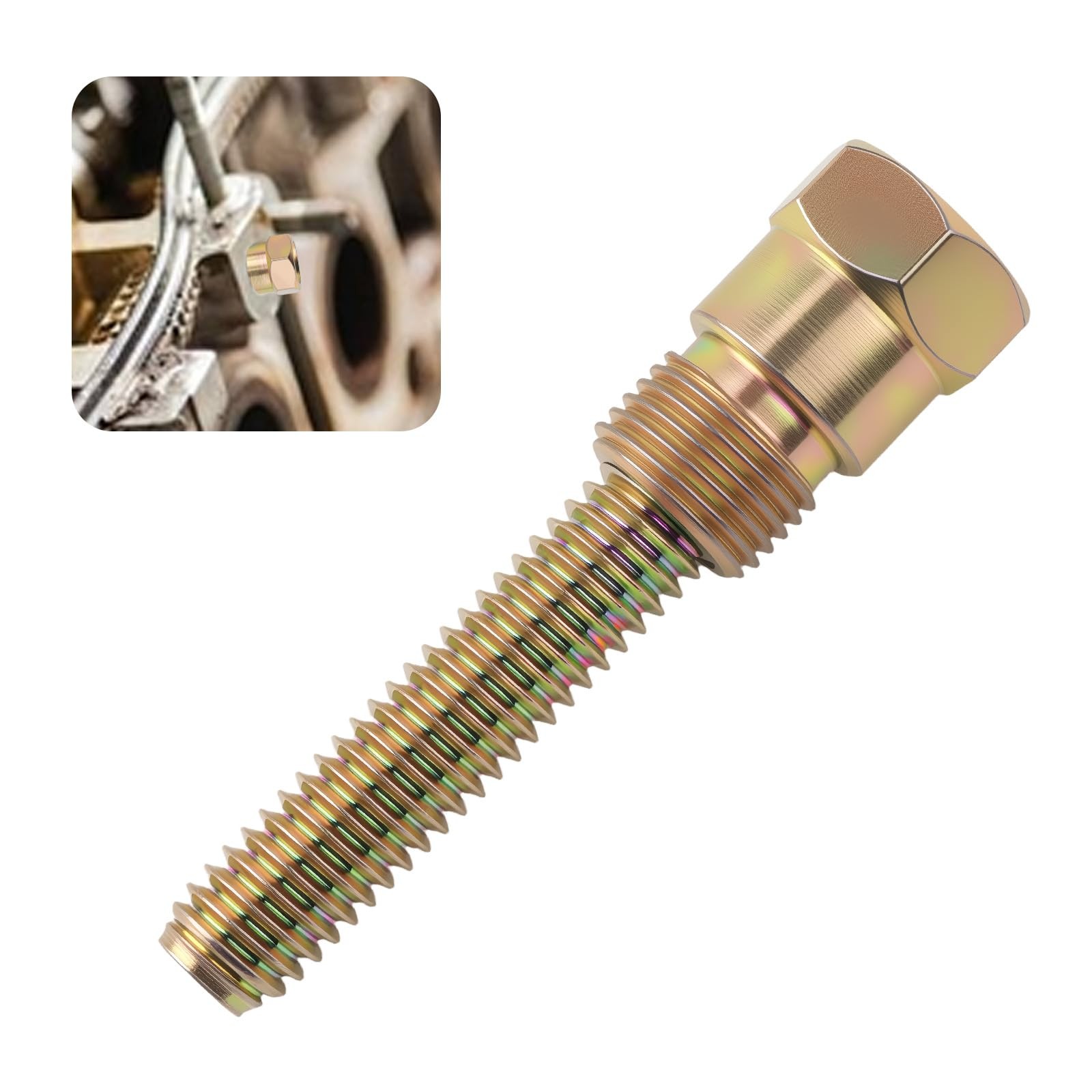 Piston Stop Tool Screw,Sturdy 66792 2.52*0.39*0.39 inch, Colored Galvanized