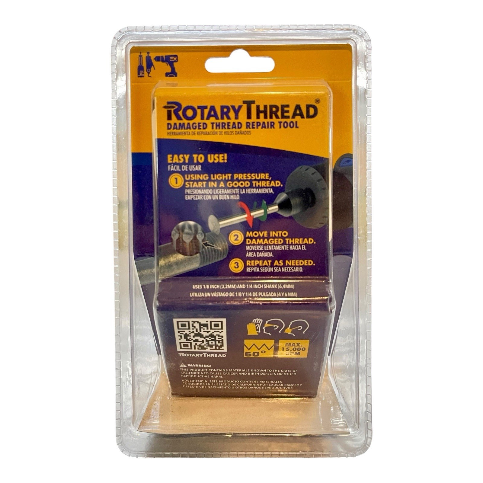 ROTARY THREAD Damaged Thread Repair Tool – Chase, Restore, Repair, and Clean
