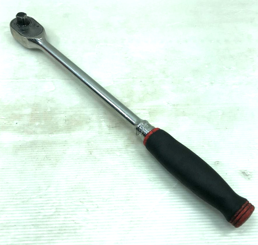 Snap-on SHL80A 1/2″ Red Soft Grip Fixed Head Long Ratchet Unused In Storage