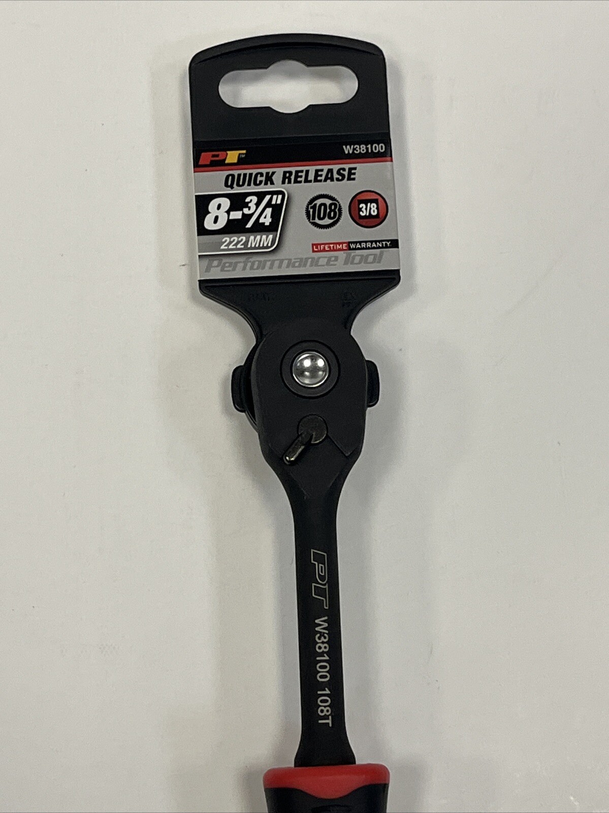 Performance Tool W38100 3/8” Inch Drive PT Handle Ratchet Black 108 Tooth NEW