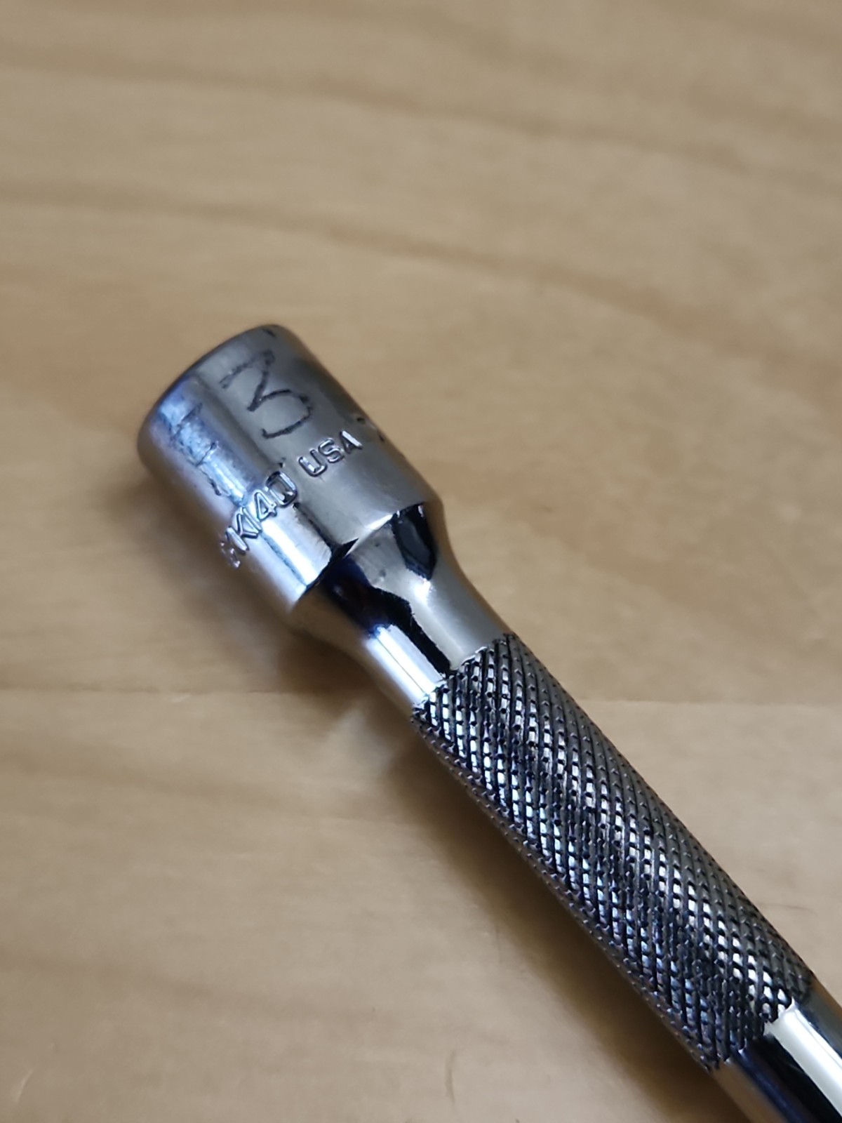 Snap on Tools USA TMXK140 1/4″ Drive 14″ Long Extension Bar Knurled Grip Chrome