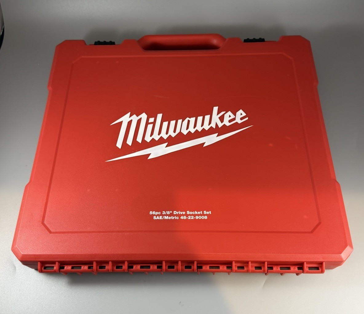 Milwaukee 48-22-9008 56-Piece 3/8 in Drive Metric + SAE Ratchet Socket CASE ONLY