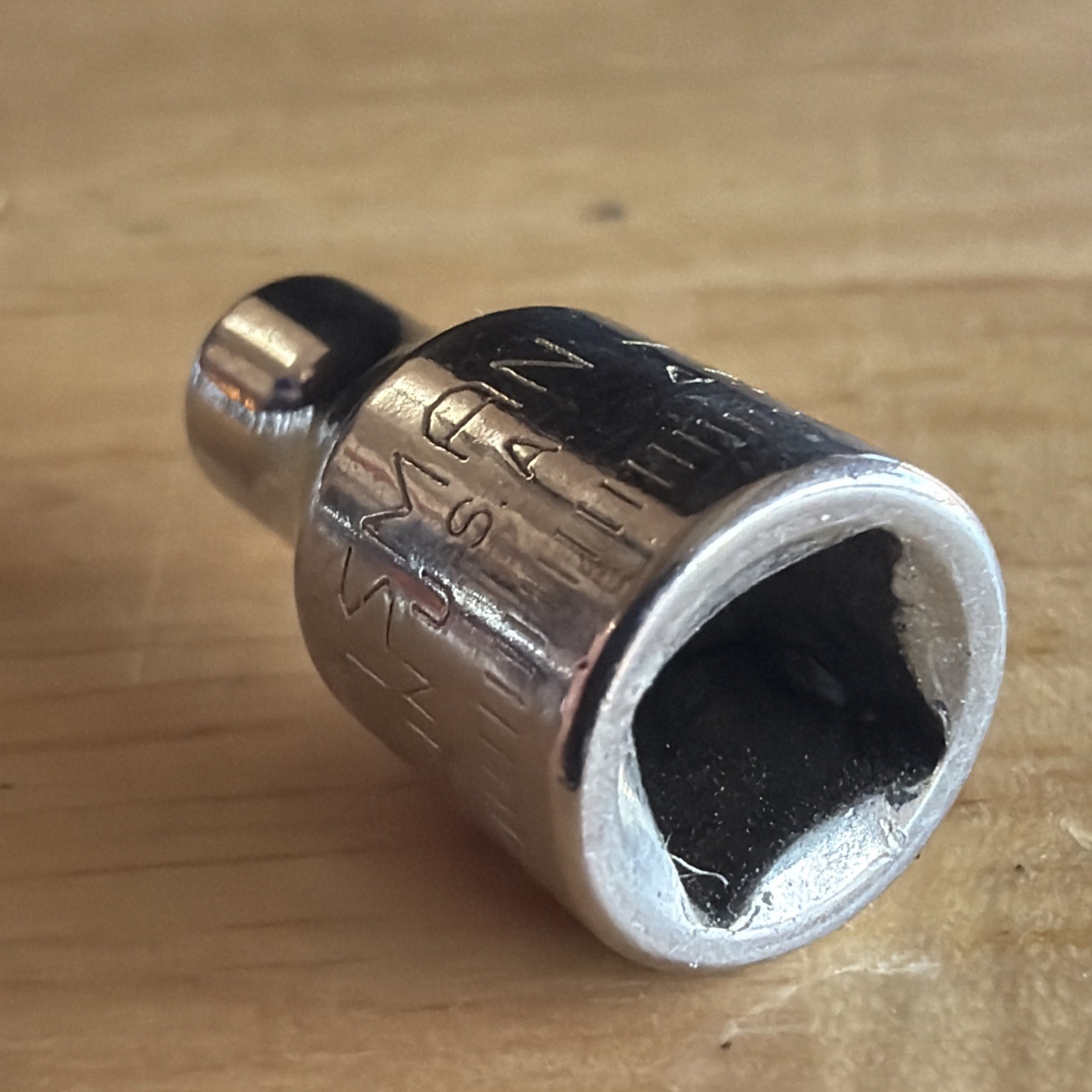Craftsman 4mm Shallow Socket 1/4″ Drive 6 Point G Series 43505 Made in USA