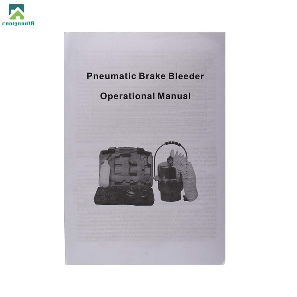 Brake ＆ Clutch Bleeder Valve System Kit Portable Pneumatic Air Pressure Kit