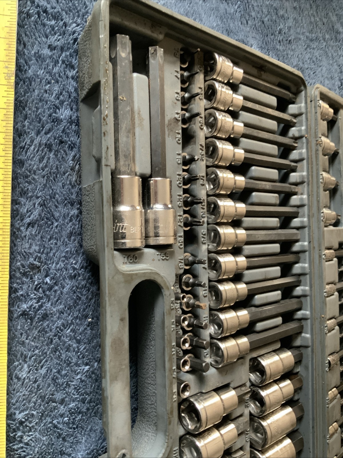 Blue Point 87pc Torx / Hex Bit Socket Set, Blpthc87…..missing 2, And 1 Tip Broke