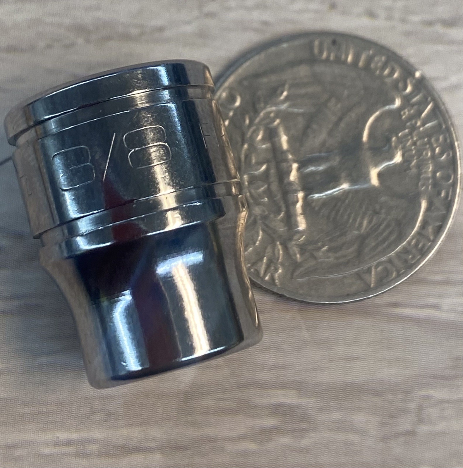 Snap-On 3/8″ Drive 3/8″ 12PT SAE Shallow Chrome Socket Made In USA F121