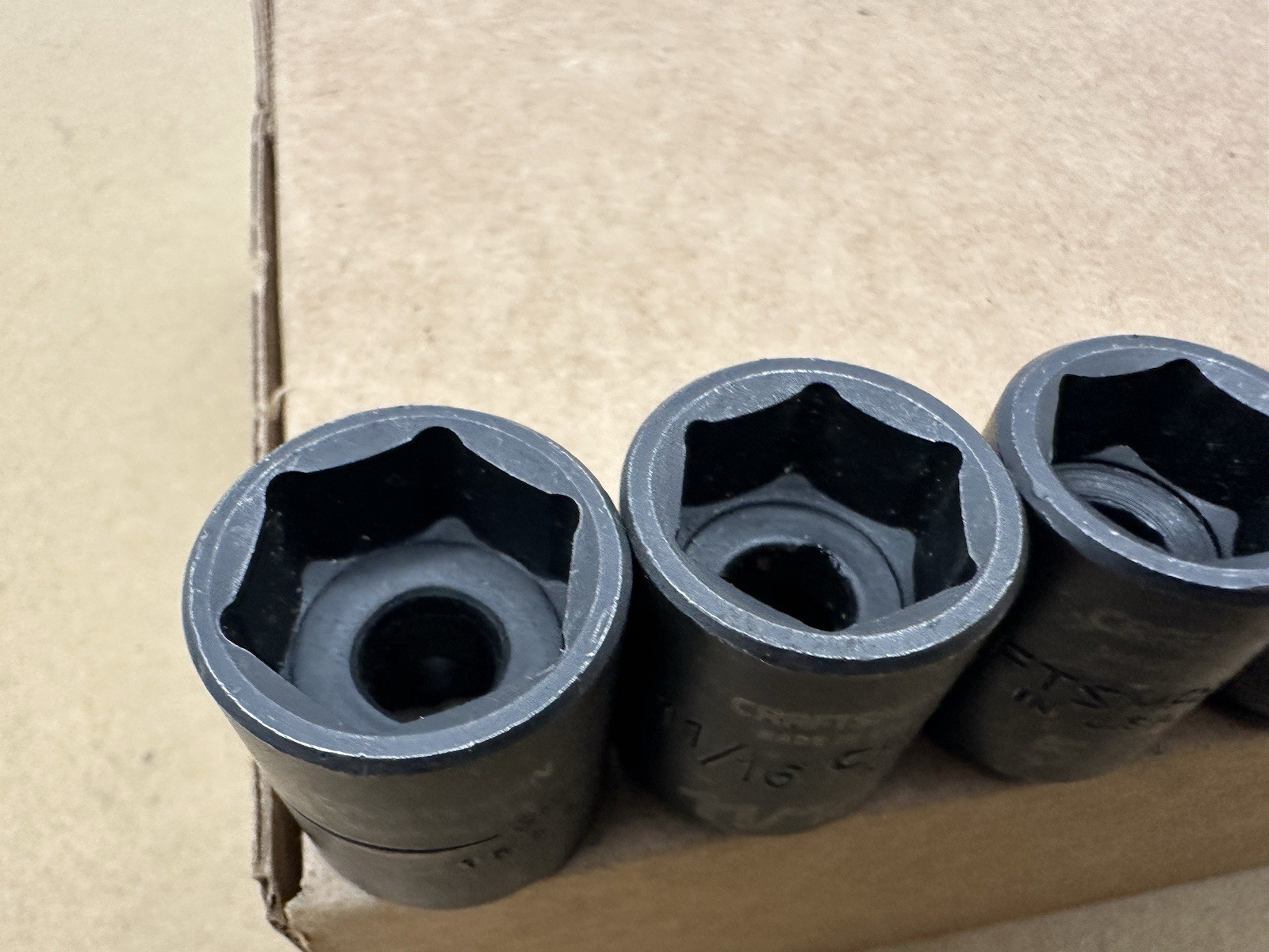 Craftsman GK 1/4″ to 3/4″ 6 Pt Shallow Impact Socket Set 3/8″ Dr 15880 USA *READ