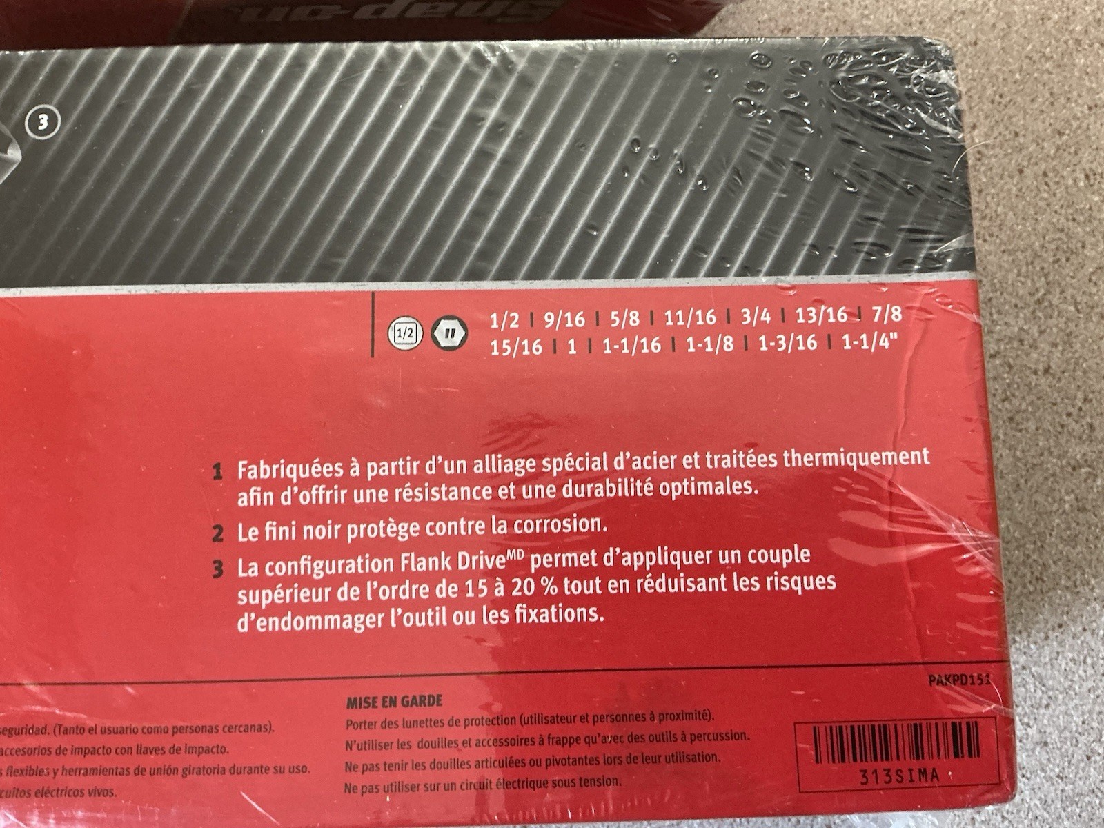 SNAP ON 13PC & 7PC 6PT DEEP IMPACT 2-SETS 3/8” – 1-9/16” 307 SIM & 313 SIMA 12PT