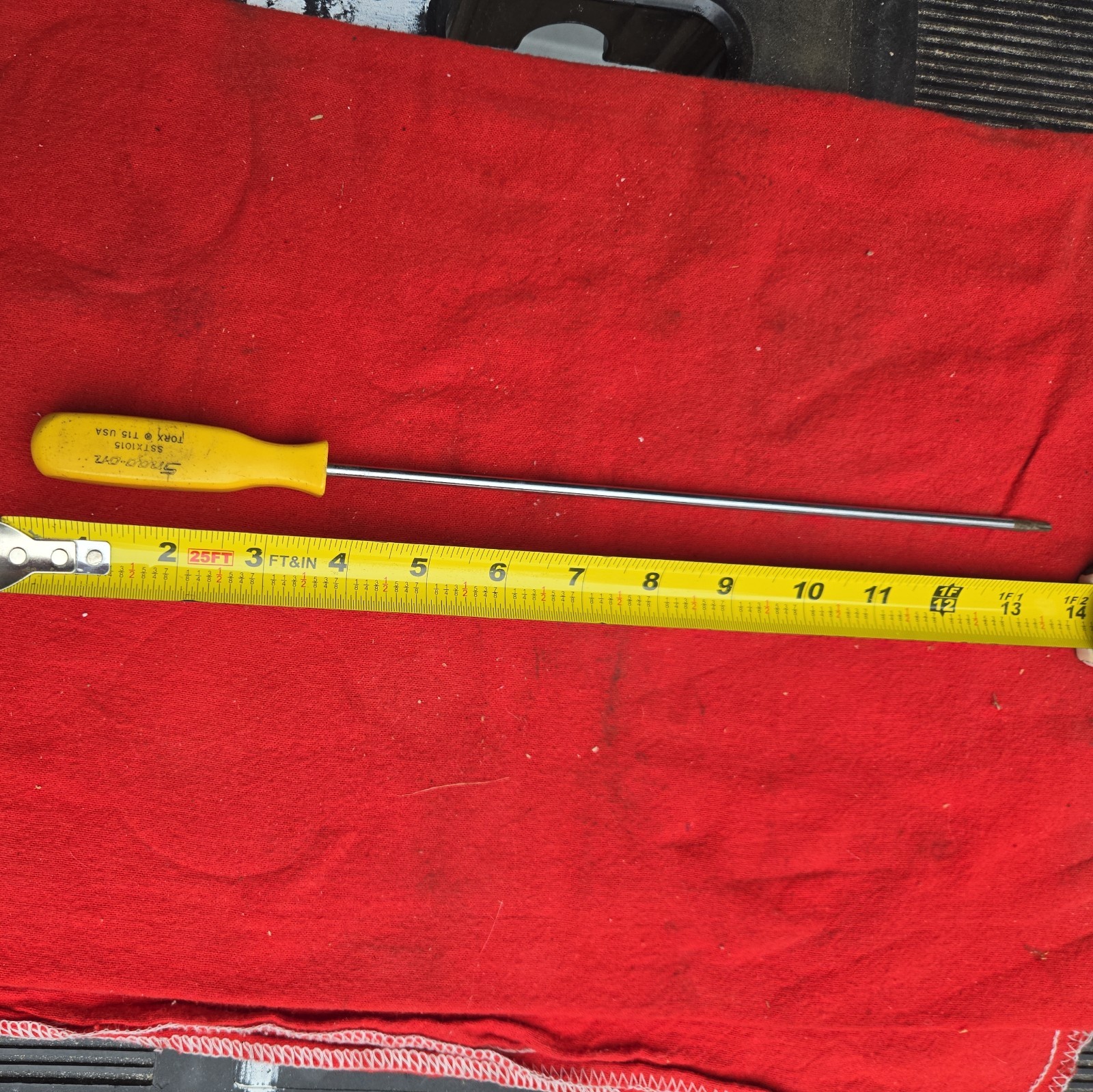 Vintage Snap On Torx T15 Long Screwdriver SSTX1015 Yellow Handle USA Hand Tool